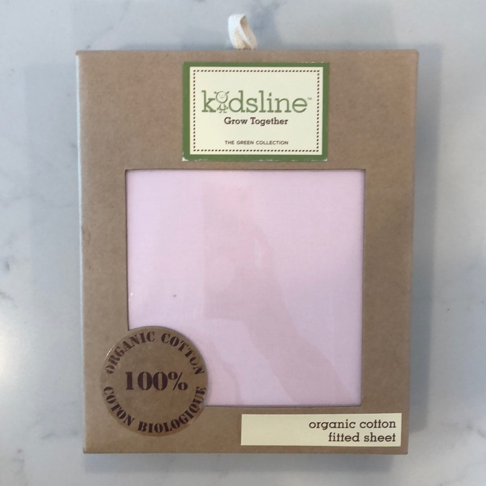 100% organic fitted crib sheet